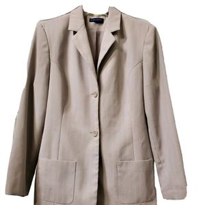 KAREN SCOTT LT BROWN BLAZER SZ 14